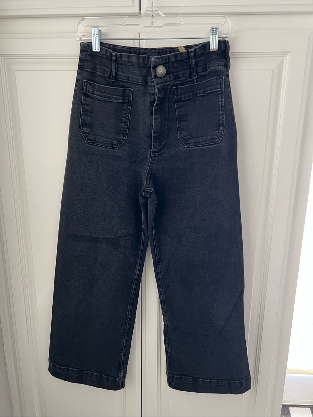 Maeve the Colette Cropped Black Denim